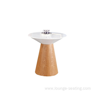 white round table top MDF center coffee table